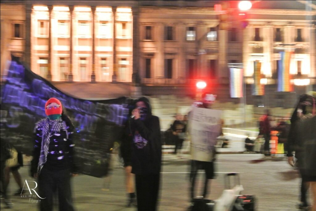 Manifestación feminista Palacio Legislativo Montevideo